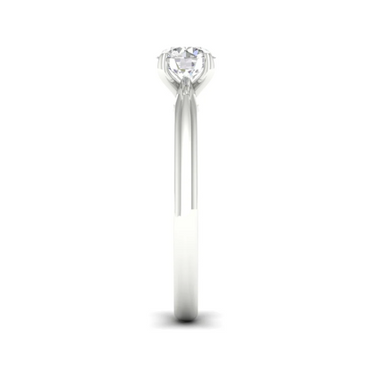 0.70 CT Round Lab Grown Diamond Solitaire Ring