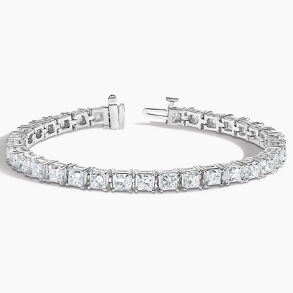 14CTW 7 inch Princess Lab Grown Diamond Tennis Bracelet
