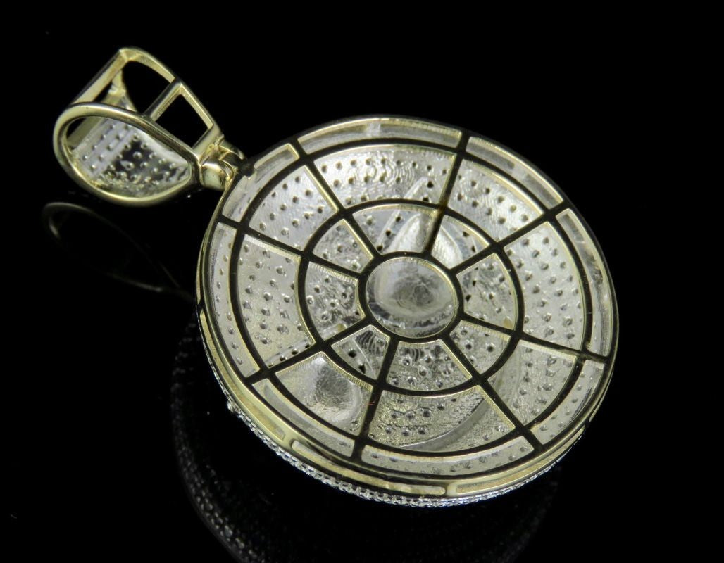 Lab Grown Diamond 10K Gold Sunglasses Emoji Pendant