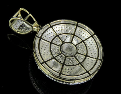 Lab Grown Diamond 10K Gold Sunglasses Emoji Pendant