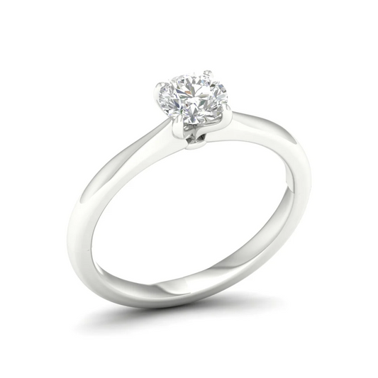 0.70 CT Round Lab Grown Diamond Solitaire Ring