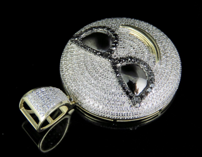Lab Grown Diamond 10K Gold Sunglasses Emoji Pendant
