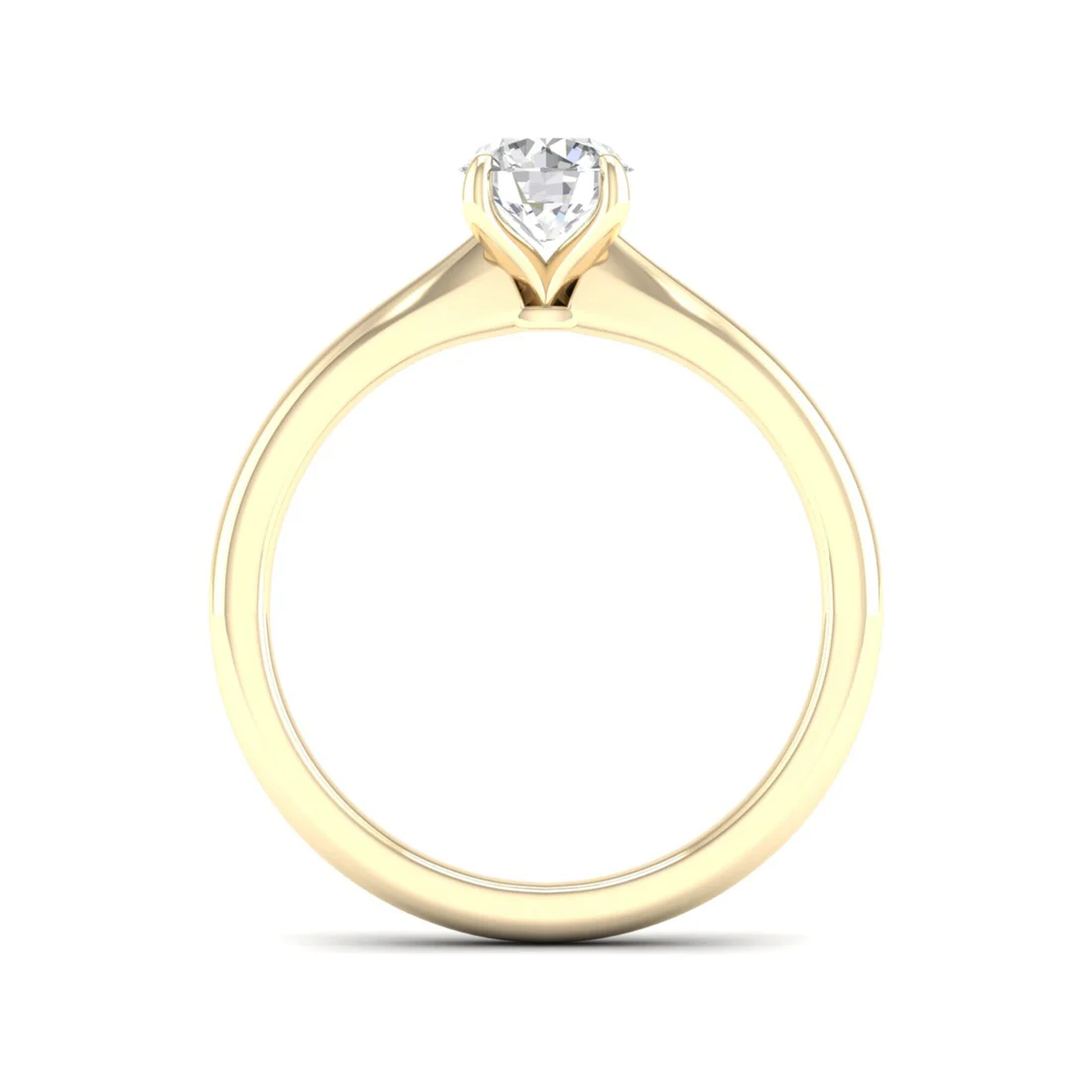 0.70 CT Round Lab Grown Diamond Solitaire Ring