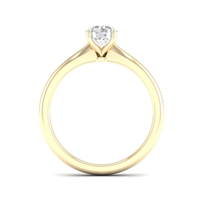 0.70 CT Round Lab Grown Diamond Solitaire Ring