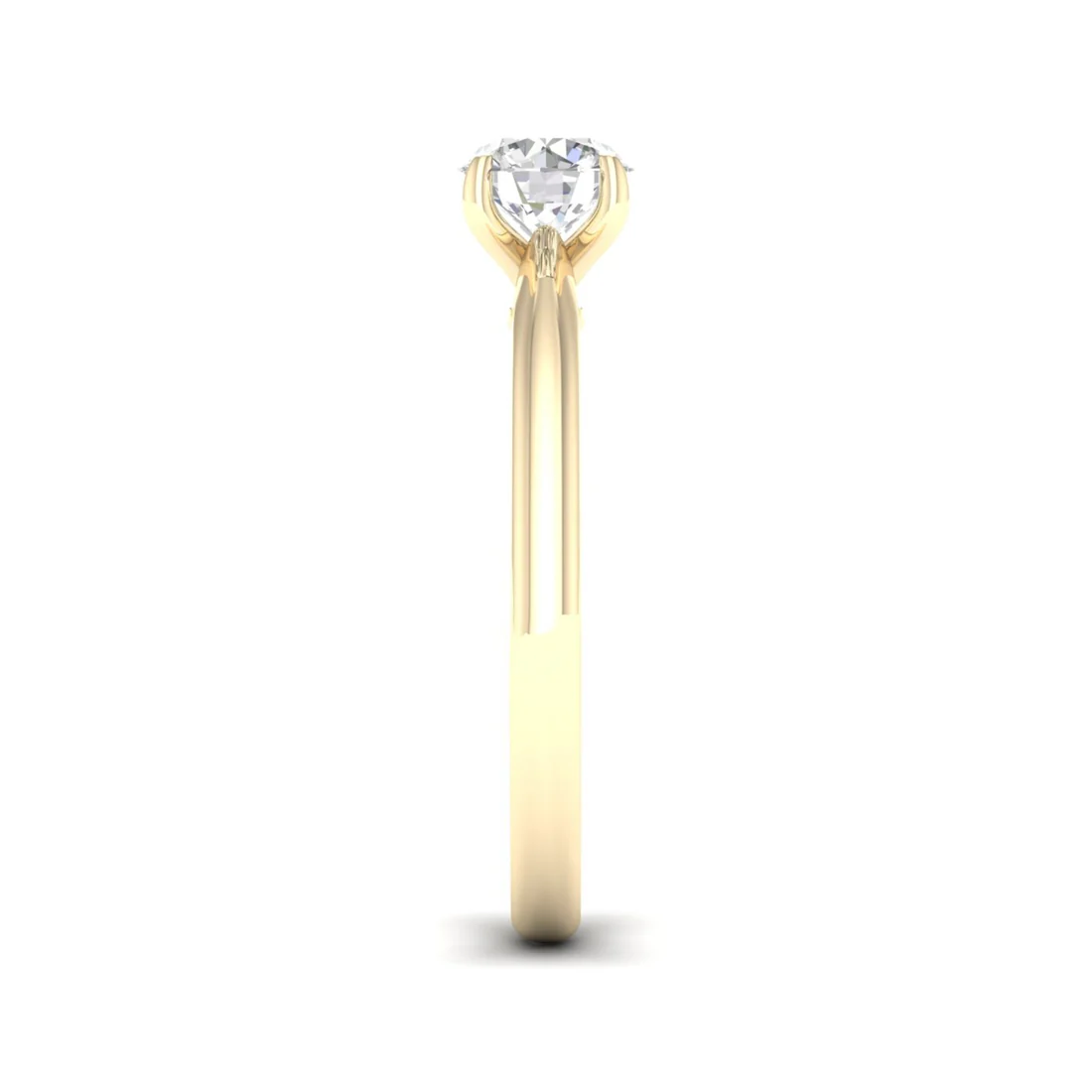 0.70 CT Round Lab Grown Diamond Solitaire Ring
