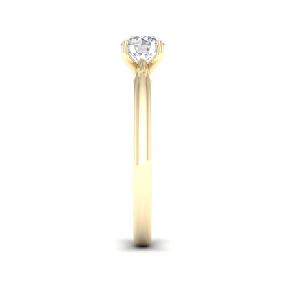 0.70 CT Round Lab Grown Diamond Solitaire Ring