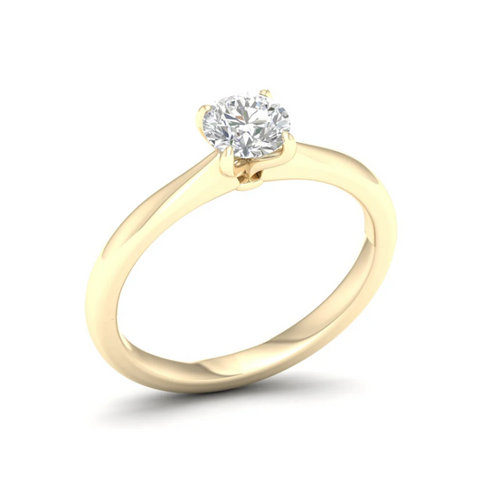 0.70 CT Round Lab Grown Diamond Solitaire Ring