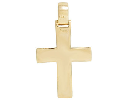 2 Inch Lab Grown Diamond Pyramid Prong Cross Pendant