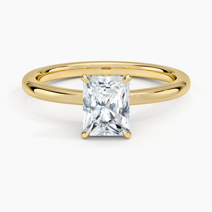 1CT Radiant Lab Grown Diamond Solitaire Ring