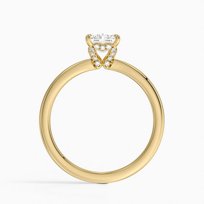 1CT Radiant Lab Grown Diamond Solitaire Ring