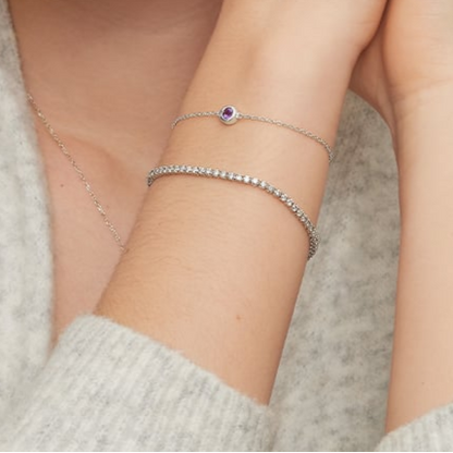 3CTW 6.5 inch Round Lab Grown Diamond Tennis Bracelet
