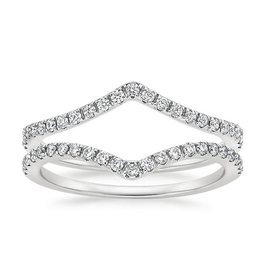 0.33 Lab Grown Diamond Half Eternity Simple Wedding Band