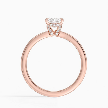 1CT Radiant Lab Grown Diamond Solitaire Ring