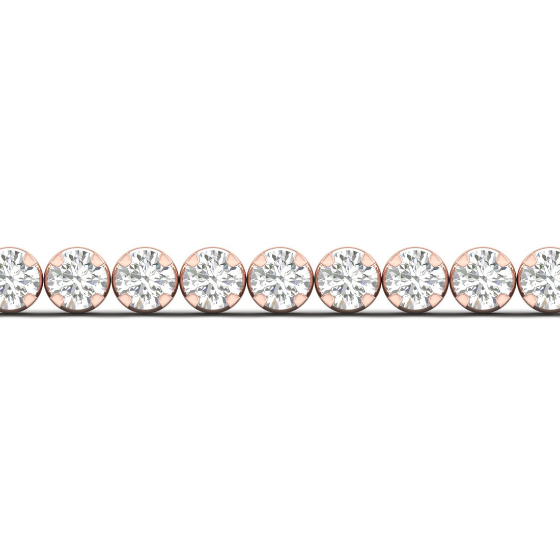 5.00CTW Four Prong Lab Grown Diamond Round Classic Tennis Bracelet