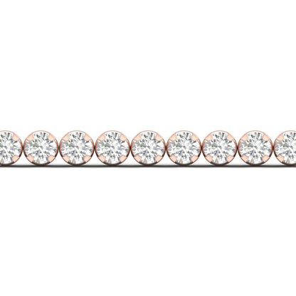 5.00CTW Four Prong Lab Grown Diamond Round Classic Tennis Bracelet