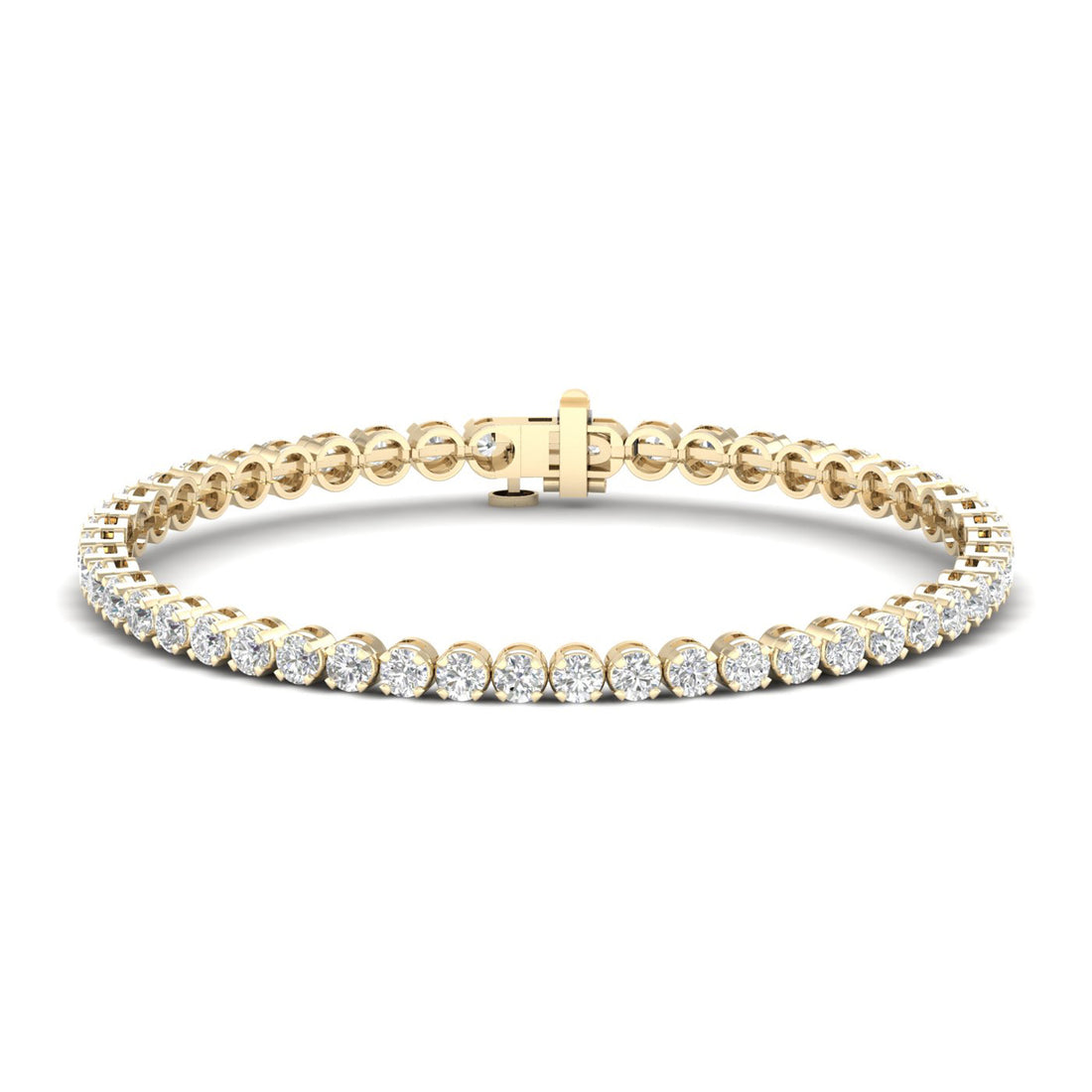 5.00CTW Four Prong Lab Grown Diamond Round Classic Tennis Bracelet