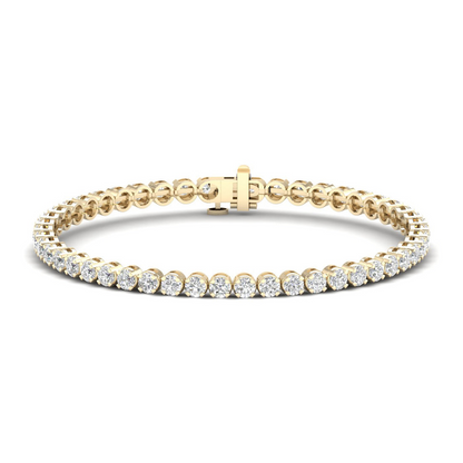 5.00CTW Four Prong Lab Grown Diamond Round Classic Tennis Bracelet