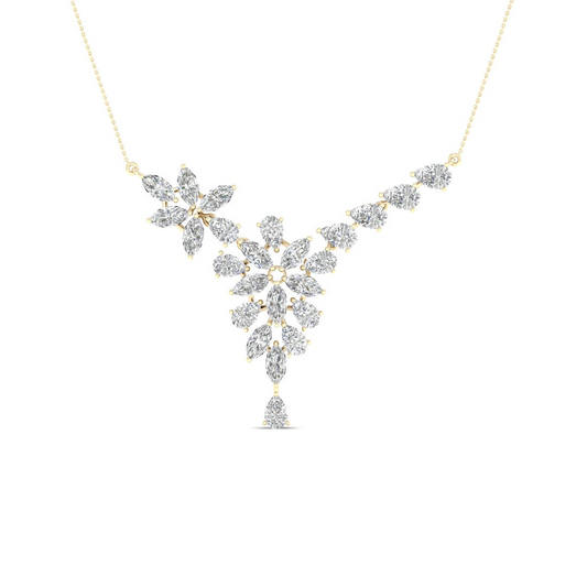 4.75CTW Pear Marquise Lab Grown Diamond Fashion Chain