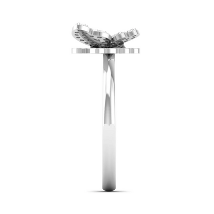 0.15Ctw Lab Grown Diamond Flying Butterfly Ring