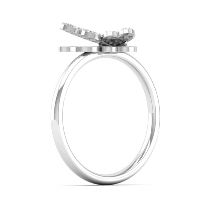 0.15Ctw Lab Grown Diamond Flying Butterfly Ring