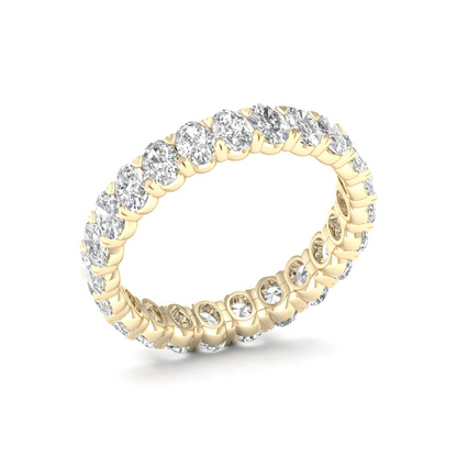2 CTW Oval Diamond Eternity Lab Grown Diamond Wedding Band
