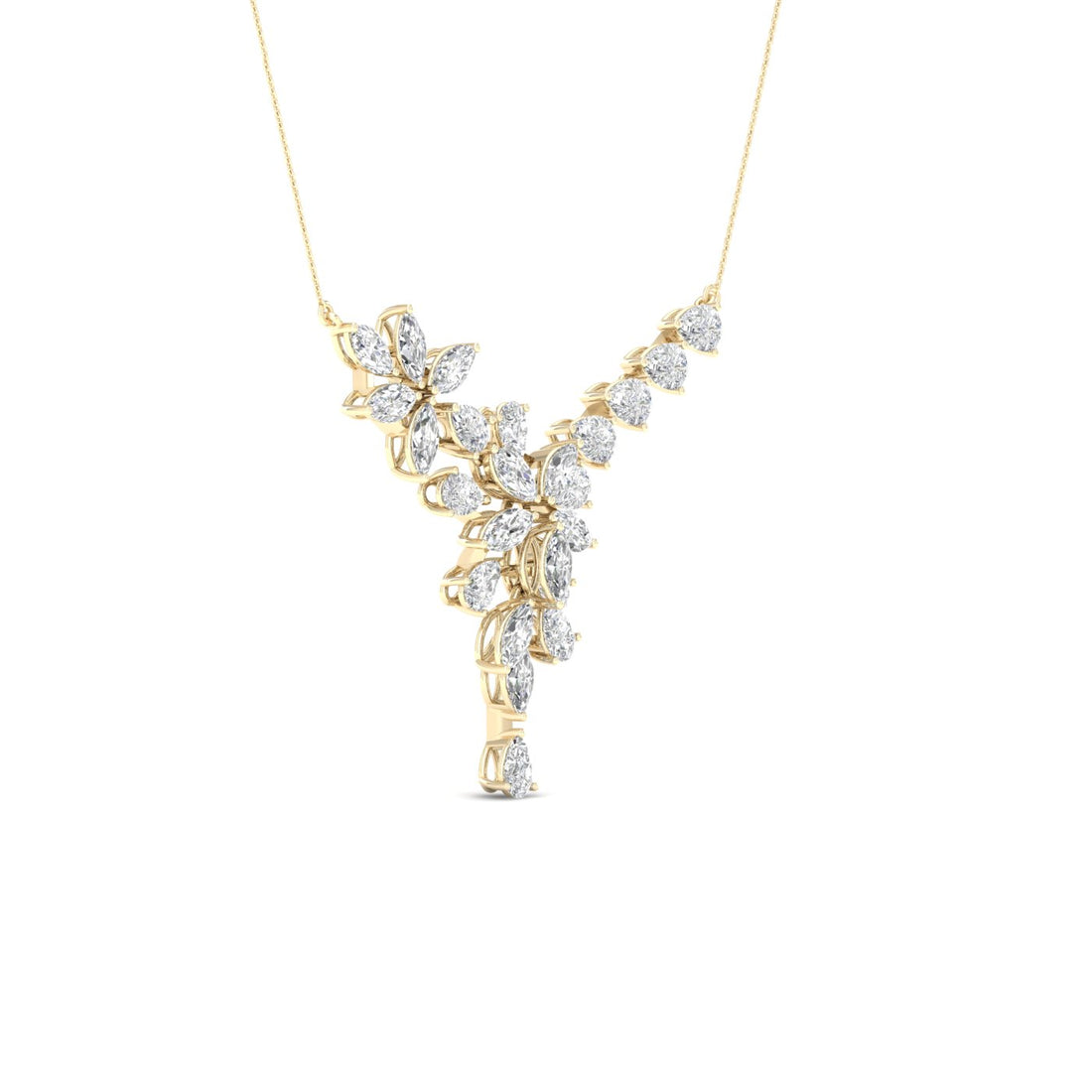 4.75CTW Pear Marquise Lab Grown Diamond Fashion Chain