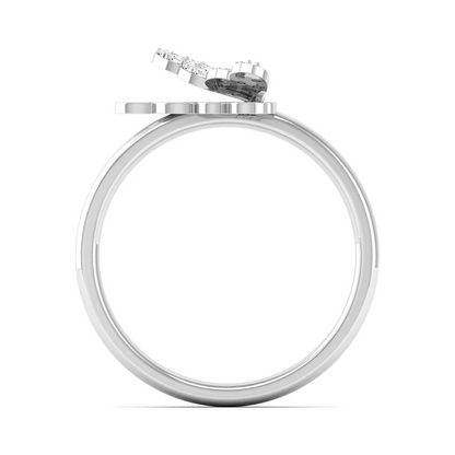0.15Ctw Lab Grown Diamond Flying Butterfly Ring