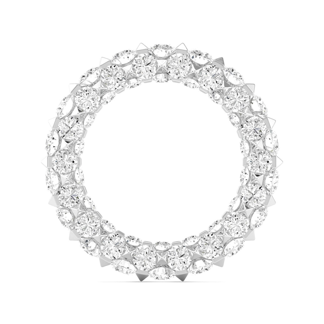 7 1/10 CTW Eternal Micro Prong Eternity Lab Grown Diamond  Wedding Band