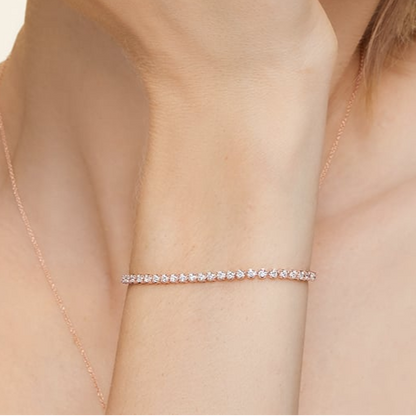 2CTW 7 inch Certified Lab Grown Diamond Tennis Bracelet