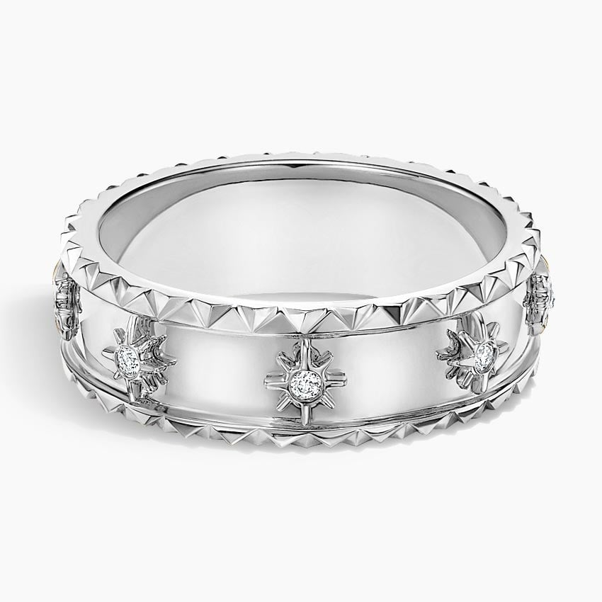 0.07CTW Lab Grown Diamond Full Bezel Set Wedding Band