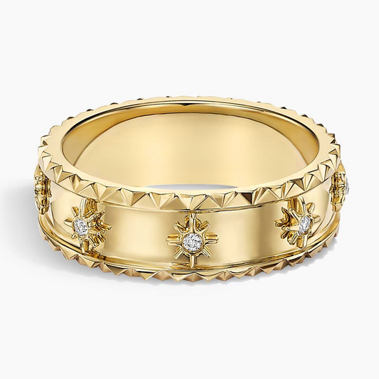 0.07CTW Lab Grown Diamond Full Bezel Set Wedding Band