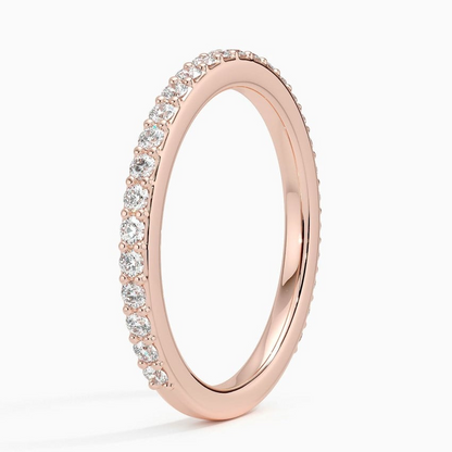 0.38 CTW Three-Quarter Coverage Lab Grown Diamond Band Ring