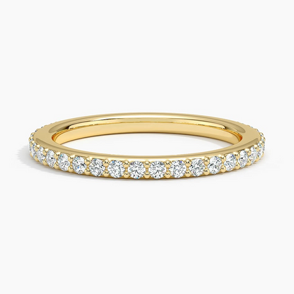 0.38 CTW Three-Quarter Coverage Lab Grown Diamond Band Ring