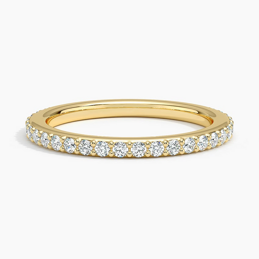 0.38 CTW Three-Quarter Coverage Lab Grown Diamond Band Ring
