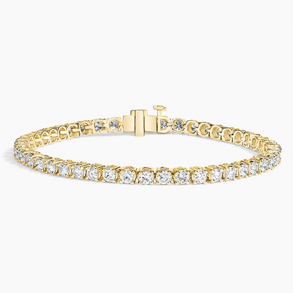 4CTW 6.5 inch Lab Grown Diamond Line Tennis Bracelet in Gold