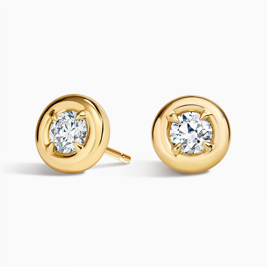 1 CTW Lab Grown Diamond Stud Earrings