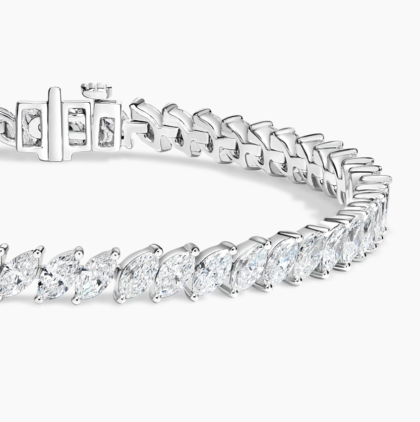 8.33CTW 7 inch Marquise Lab Grown Diamond Tennis Bracelet