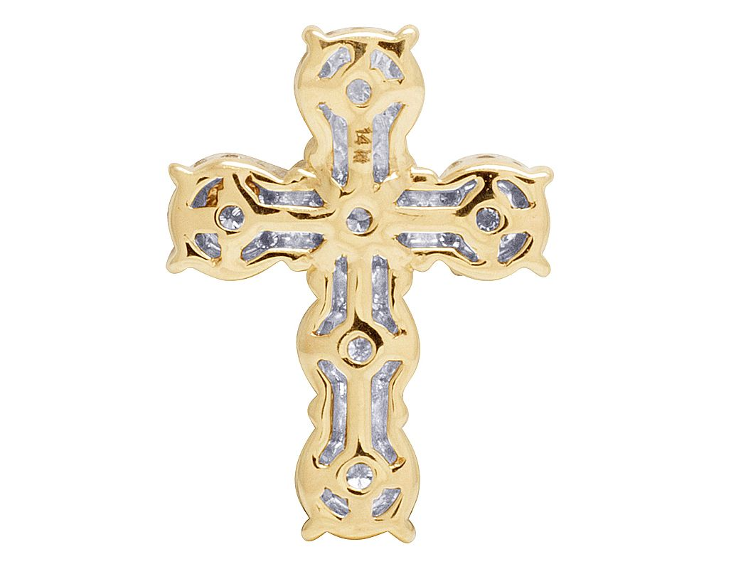 1.5 CTW 14k Lab Grown Diamond Cluster Pendant Charm