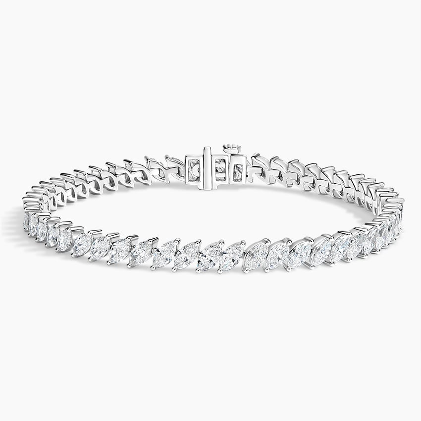 8.33CTW 7 inch Marquise Lab Grown Diamond Tennis Bracelet