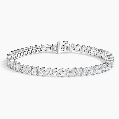8.33CTW 7 inch Marquise Lab Grown Diamond Tennis Bracelet