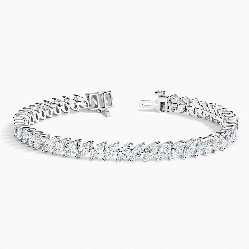 8.33CTW 7 inch Marquise Lab Grown Diamond Tennis Bracelet