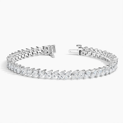8.33CTW 7 inch Marquise Lab Grown Diamond Tennis Bracelet
