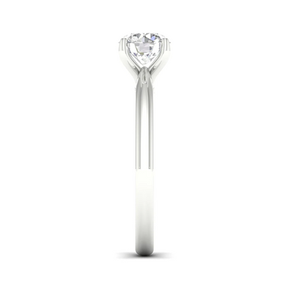 1 CTW Round Cut Lab Grown Diamond Women Solitaire Ring