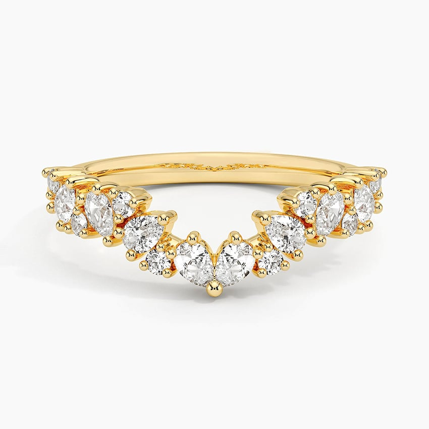 0.40CTW Lab Grown Diamond Unique Fancy Wedding Band