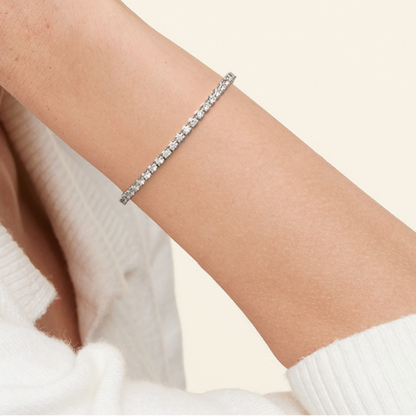 4CTW 6.5 inch Lab Grown Diamond Line Tennis Bracelet