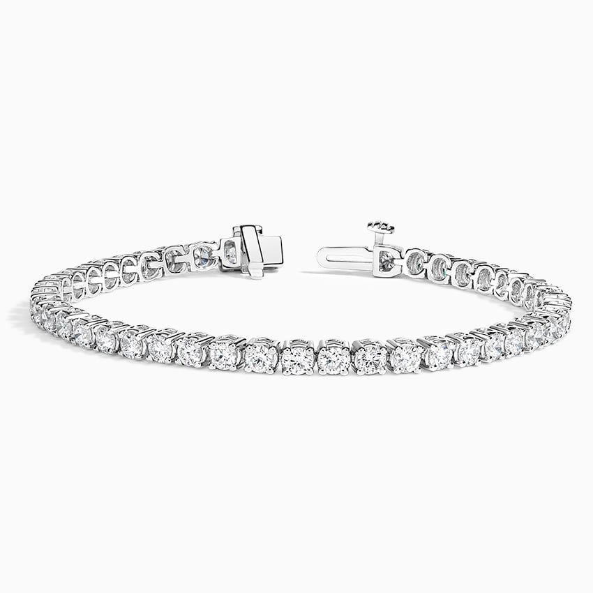 4CTW 6.5 inch Lab Grown Diamond Line Tennis Bracelet