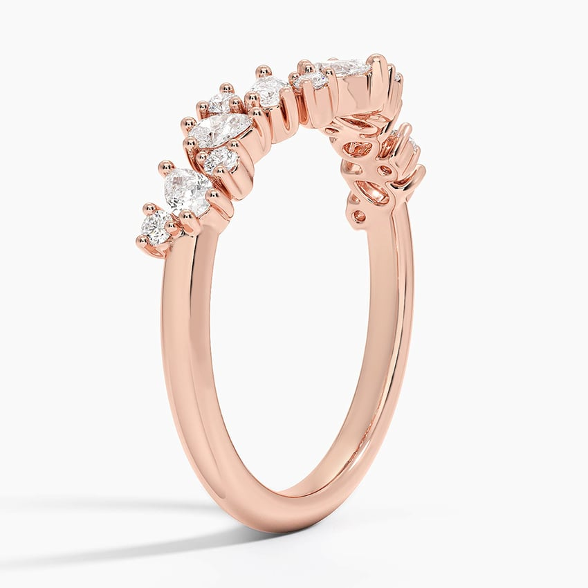 0.40CTW Lab Grown Diamond Unique Fancy Wedding Band