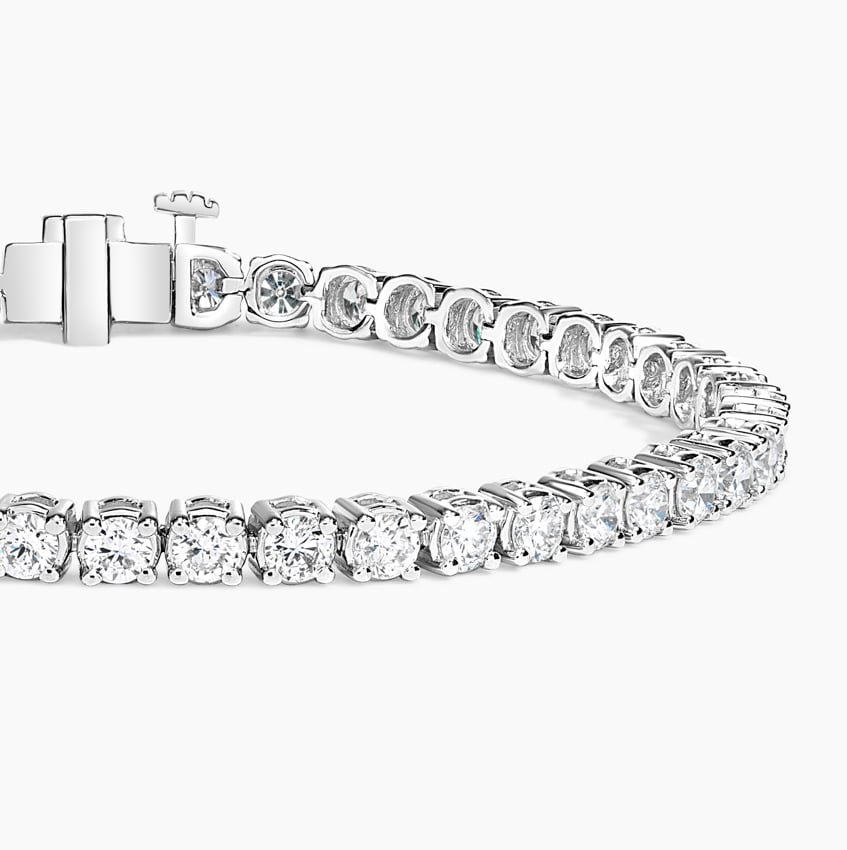 4CTW 6.5 inch Lab Grown Diamond Line Tennis Bracelet