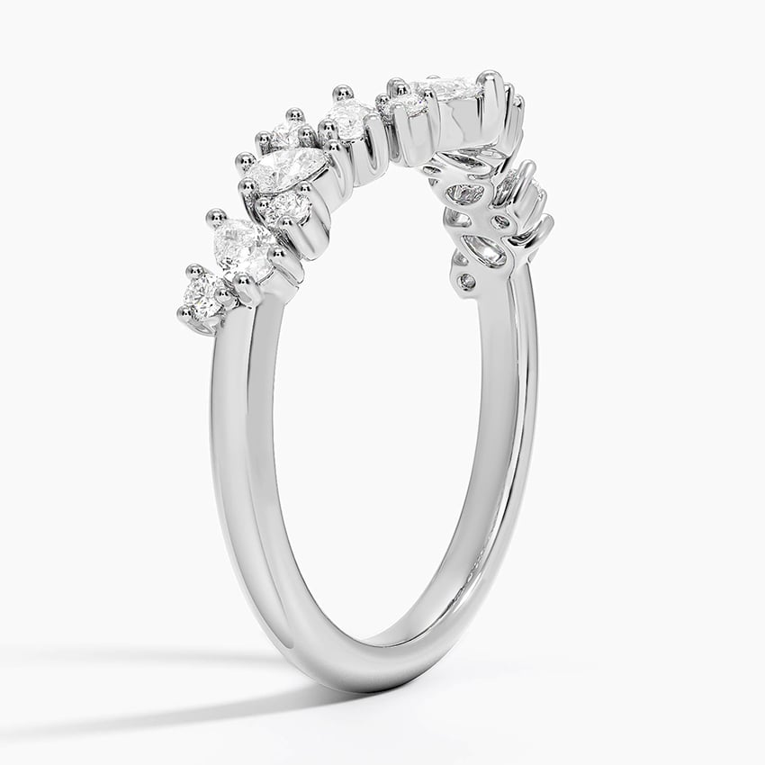 0.40CTW Lab Grown Diamond Unique Fancy Wedding Band