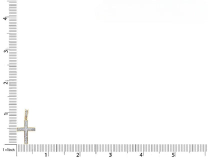 1.2 Inch Lab Grown Diamond Pave Cross Pendant